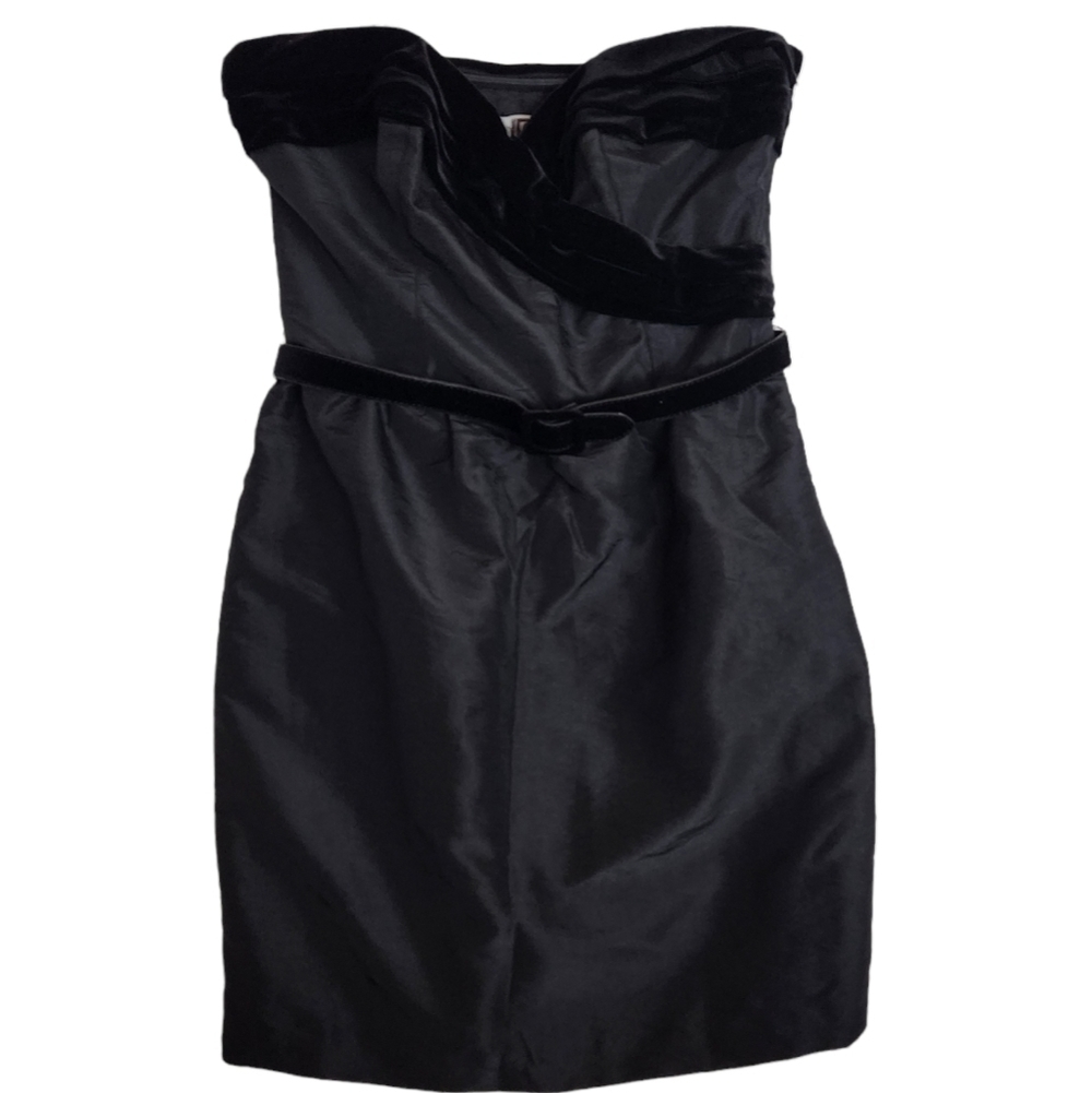Laundry by Design Velvet Trim Strapless Dress
